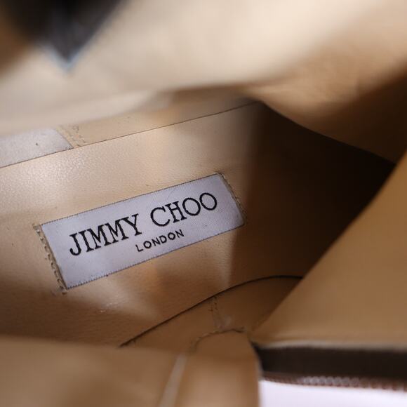 JIMMY CHOO Blyss Studded Suede Booties Brown Ankle Moto Boot Women's 36/US 6 - Picture 8 of 8